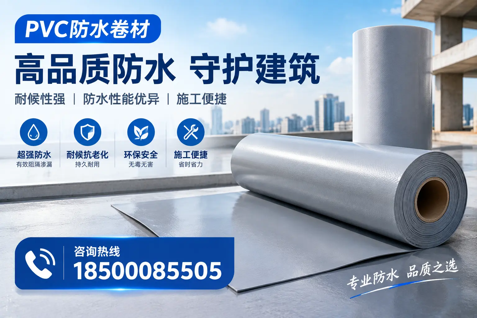 PVC防水卷材的防水效果评测，适合沈阳的科学依据